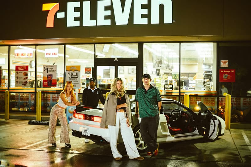 7 eleven midnight driving club golf collection polo t shirt crewneck windbreaker hat visor cardigan jacket towel tote logo green black white orange
