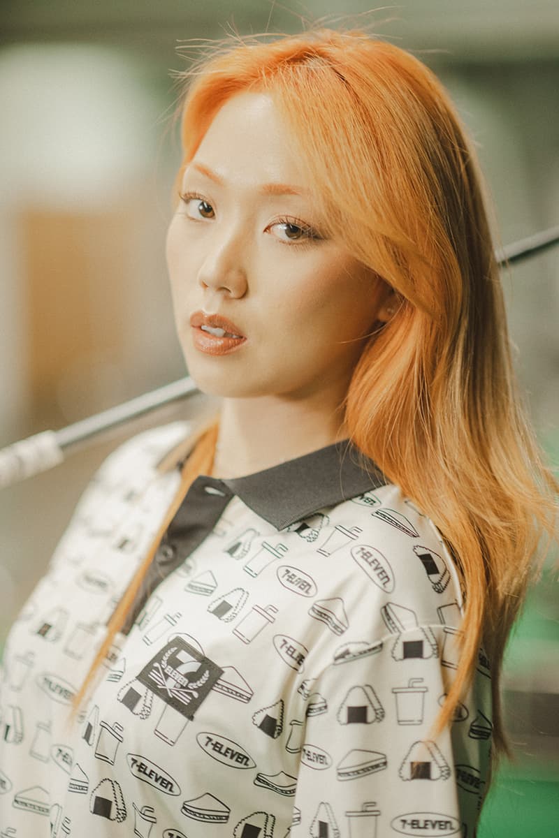 7 eleven midnight driving club golf collection polo t shirt crewneck windbreaker hat visor cardigan jacket towel tote logo green black white orange