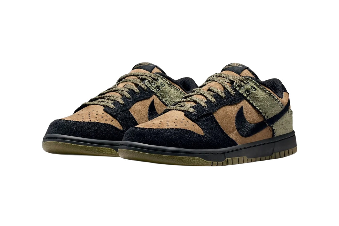 Nike Dunk Low Frankenstein Brown Kelp Black Medium Olive HV4452-300 Release Info