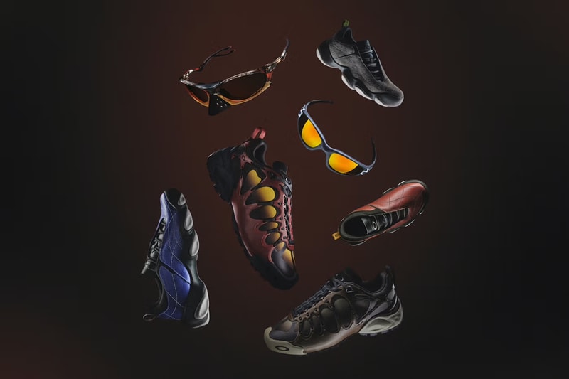 The Oakley Factory Team Collection Brain Dead Ibux Flesh Warp Sneakers Prizm™ Tungsten Eyewear 