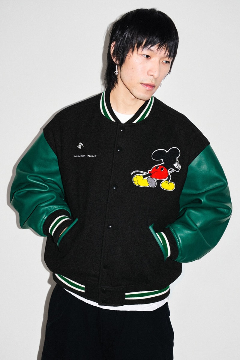 Supreme and Number (N)ine Dive Back Into the Takahiro Miyashita-Led Label's Disney-Driven Past collab release info mickey mouse graphic collection jacket 
