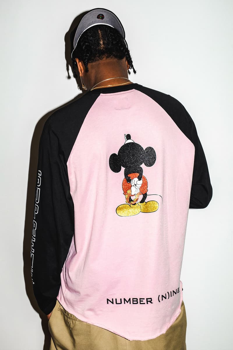 Supreme and Number (N)ine Dive Back Into the Takahiro Miyashita-Led Label's Disney-Driven Past collab release info mickey mouse graphic collection jacket 