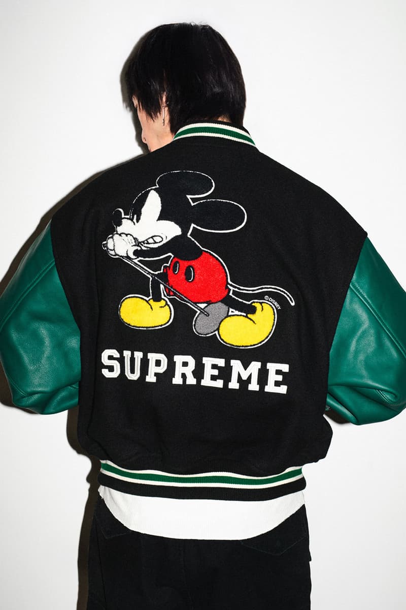 Supreme and Number (N)ine Dive Back Into the Takahiro Miyashita-Led Label's Disney-Driven Past collab release info mickey mouse graphic collection jacket 