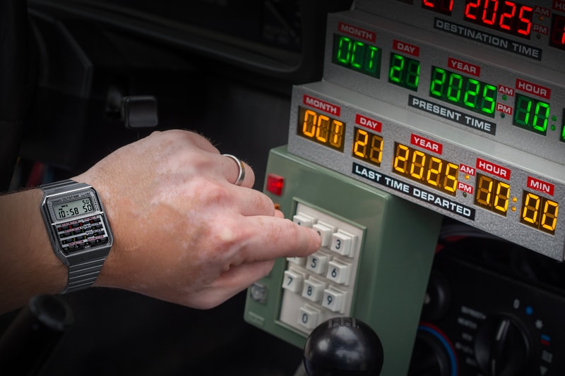 back to the future casio CA-500WEBF calculator watch collaboration release info