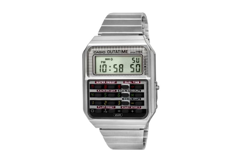 back to the future casio CA-500WEBF calculator watch collaboration release info