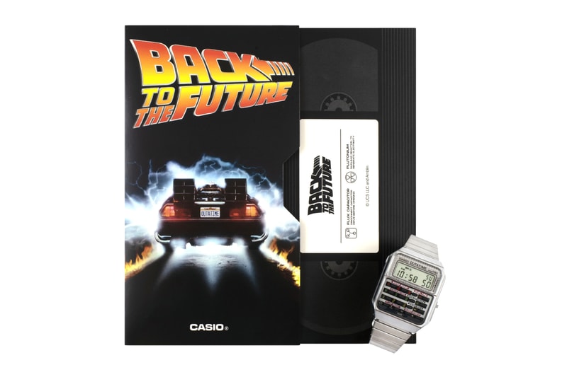 back to the future casio CA-500WEBF calculator watch collaboration release info