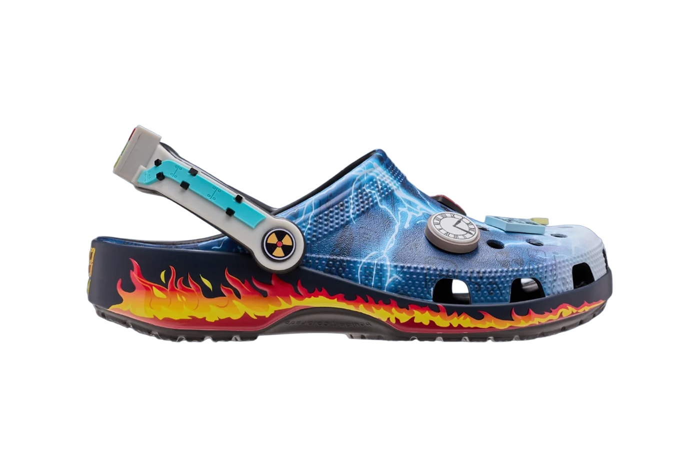 Back To The Future Crocs Classic Clog Blue Multi 211503-90H Release Info