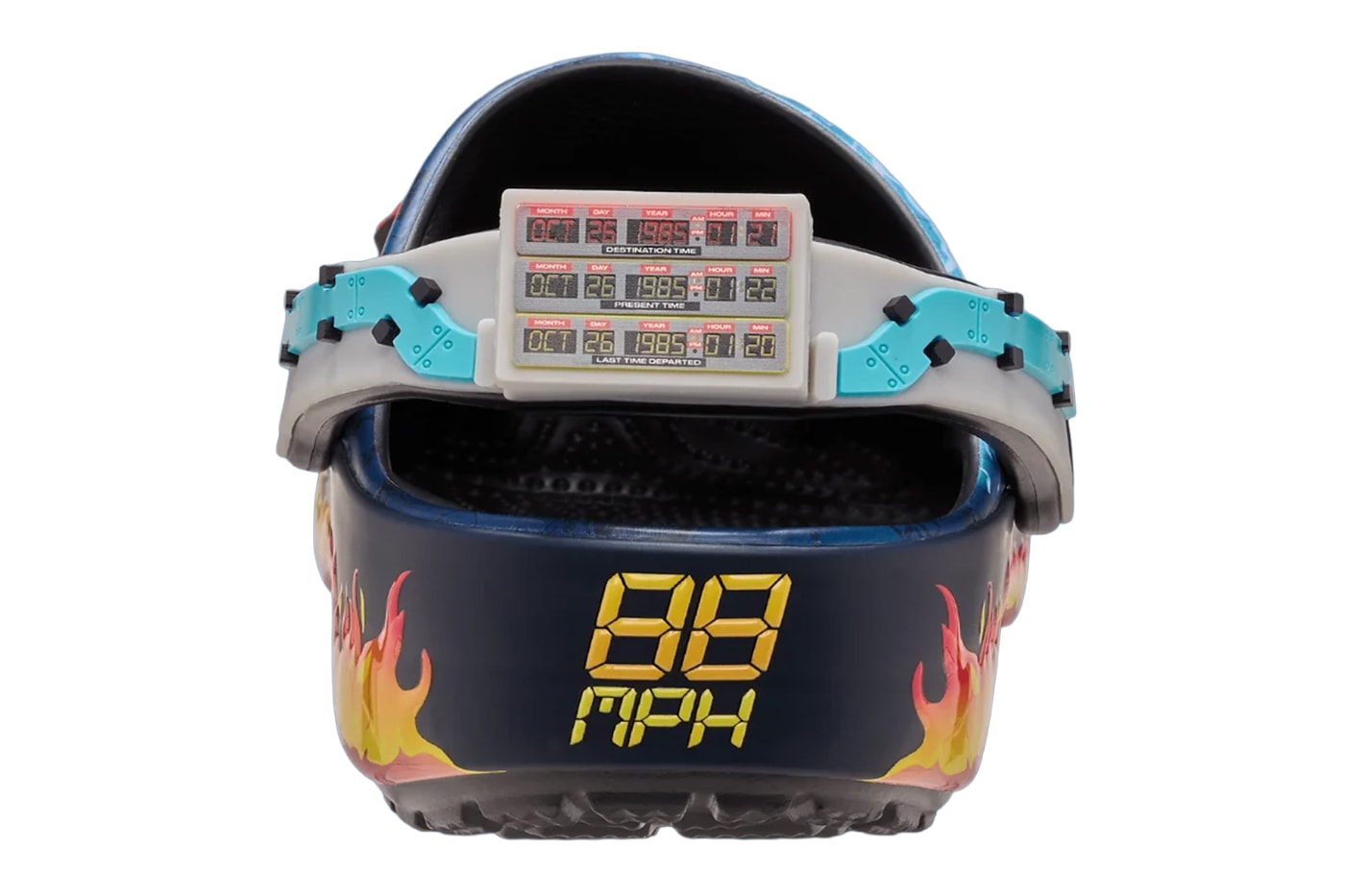 Back To The Future Crocs Classic Clog Blue Multi 211503-90H Release Info