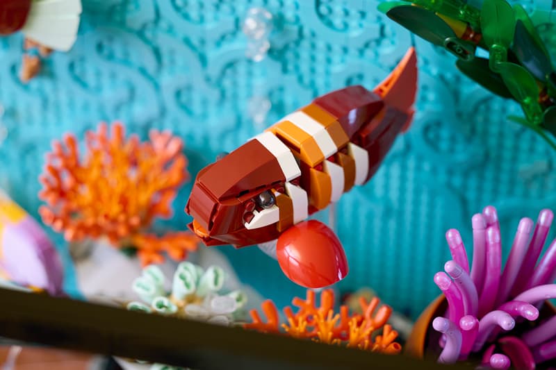 An Underwater Utopia: LEGO® Icons Launches Tropical Aquarium swimming fish kinetic crab