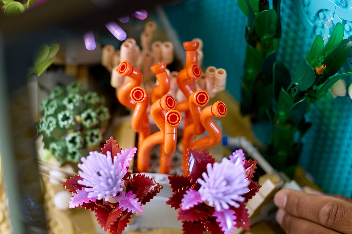 An Underwater Utopia: LEGO® Icons Launches Tropical Aquarium swimming fish kinetic crab