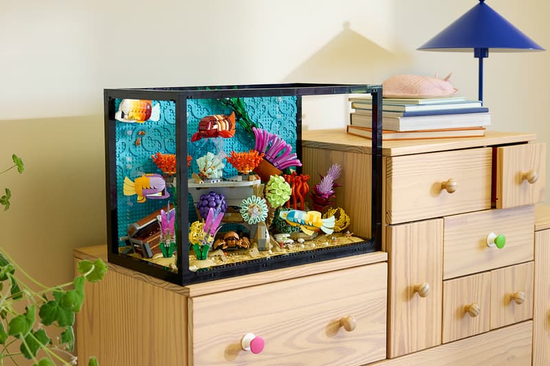 An Underwater Utopia: LEGO® Icons Launches Tropical Aquarium swimming fish kinetic crab