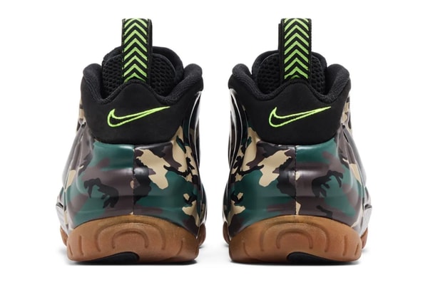 Nike Air Foamposite Pro "Green Camo" 2026 Release Rumor Black/Black-Voltage Green-Gum Dark Brown