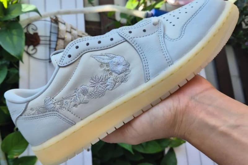 Air Jordan 1 Low OG “Floral Swoosh” Release Info Sail/Off White-Coconut Milk IF4391-100 all white leather spring 2026