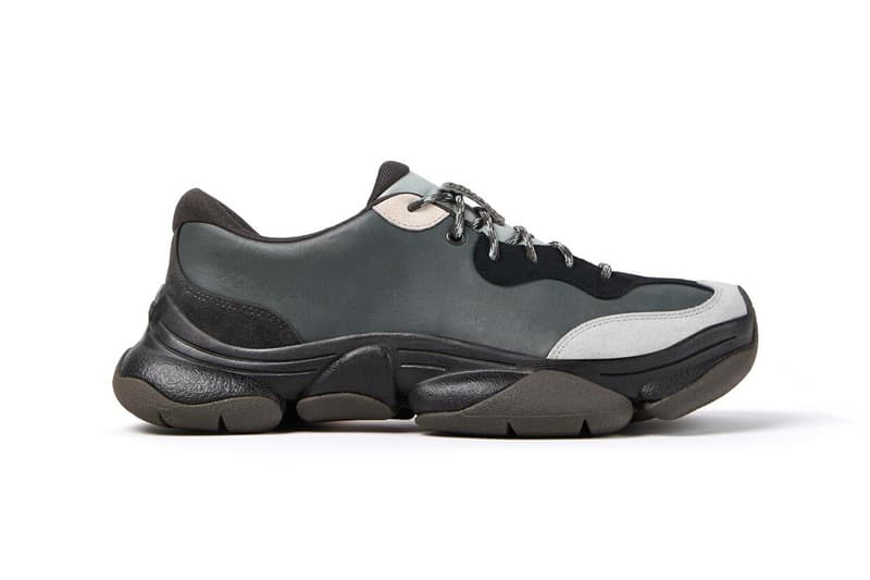 camper karst 2 sneaker rexarge foam midsole twins mary jane patches ortholite sole footbed vibram velcro laces fastening black blue gray green