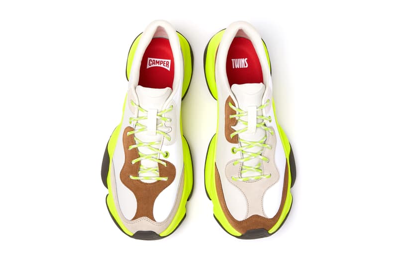 camper karst 2 sneaker rexarge foam midsole twins mary jane patches ortholite sole footbed vibram velcro laces fastening black blue gray green