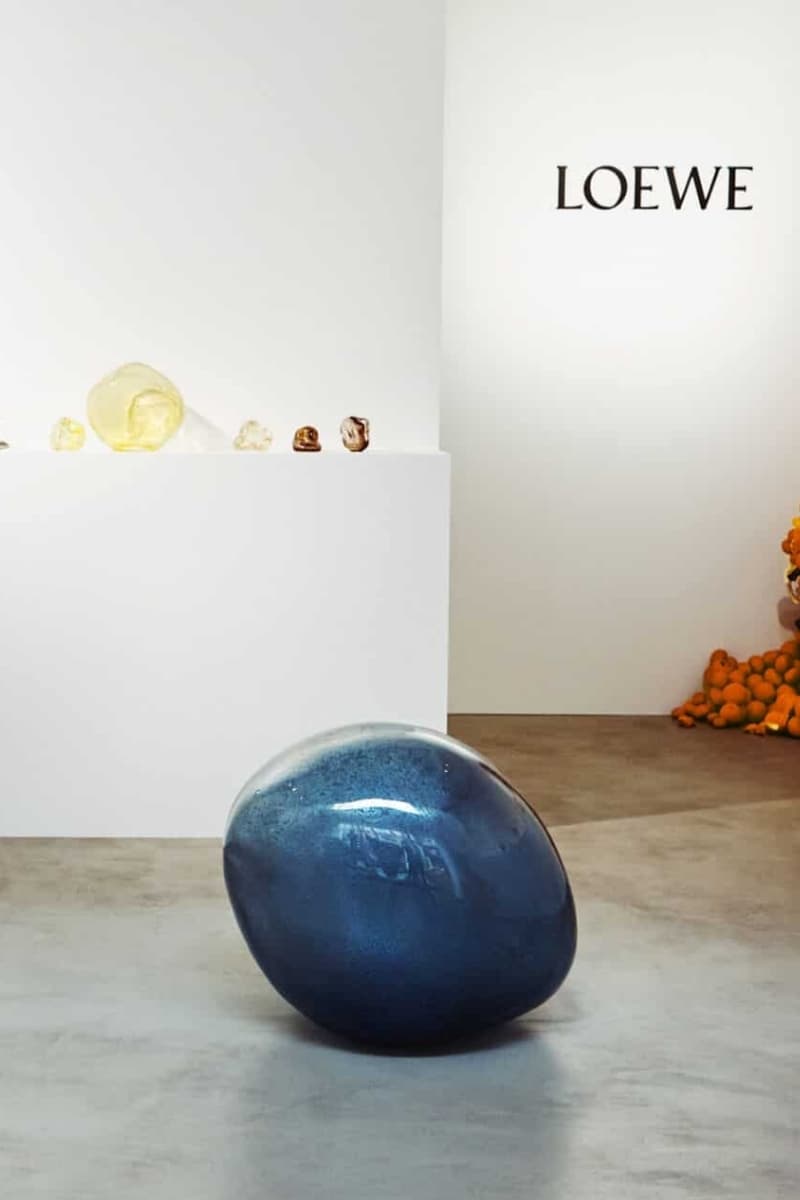 LOEWE Perfumes Crafted Collection Mayfair Store Storefront Bubbles Installation Frieze London