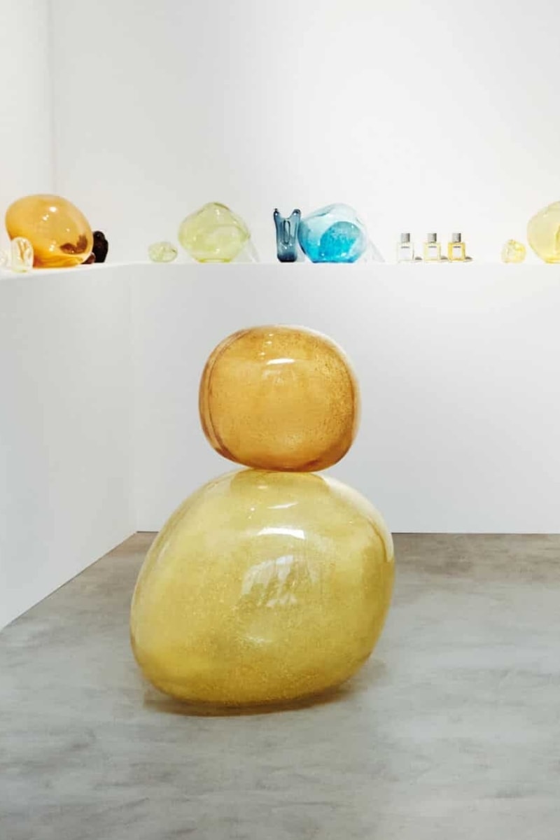 LOEWE Perfumes Crafted Collection Mayfair Store Storefront Bubbles Installation Frieze London
