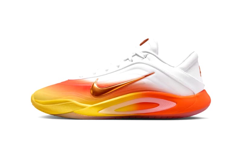 Nike A’One “Candy Corn Queen” White/Chrome Yellow-Safety Orange FZ8605-103 aja wilson wnba las vegas aces champion halloween