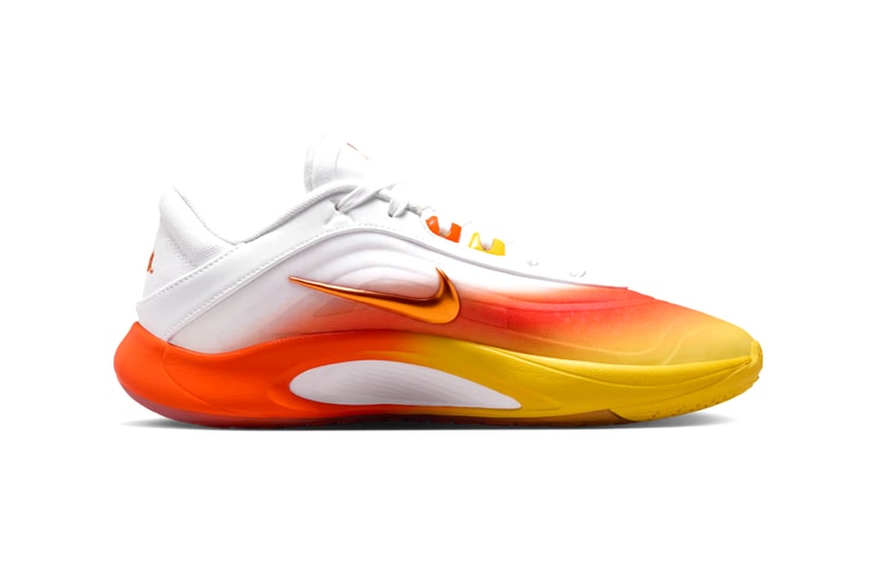 Nike A’One “Candy Corn Queen” White/Chrome Yellow-Safety Orange FZ8605-103 aja wilson wnba las vegas aces champion halloween