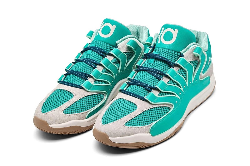 Nike KD 18 Surfaces in "Wanda Pratt" HV1992-301 Midnight Turquoise/Phantom-Kinetic Green-British Khaki releaes info kevin durant