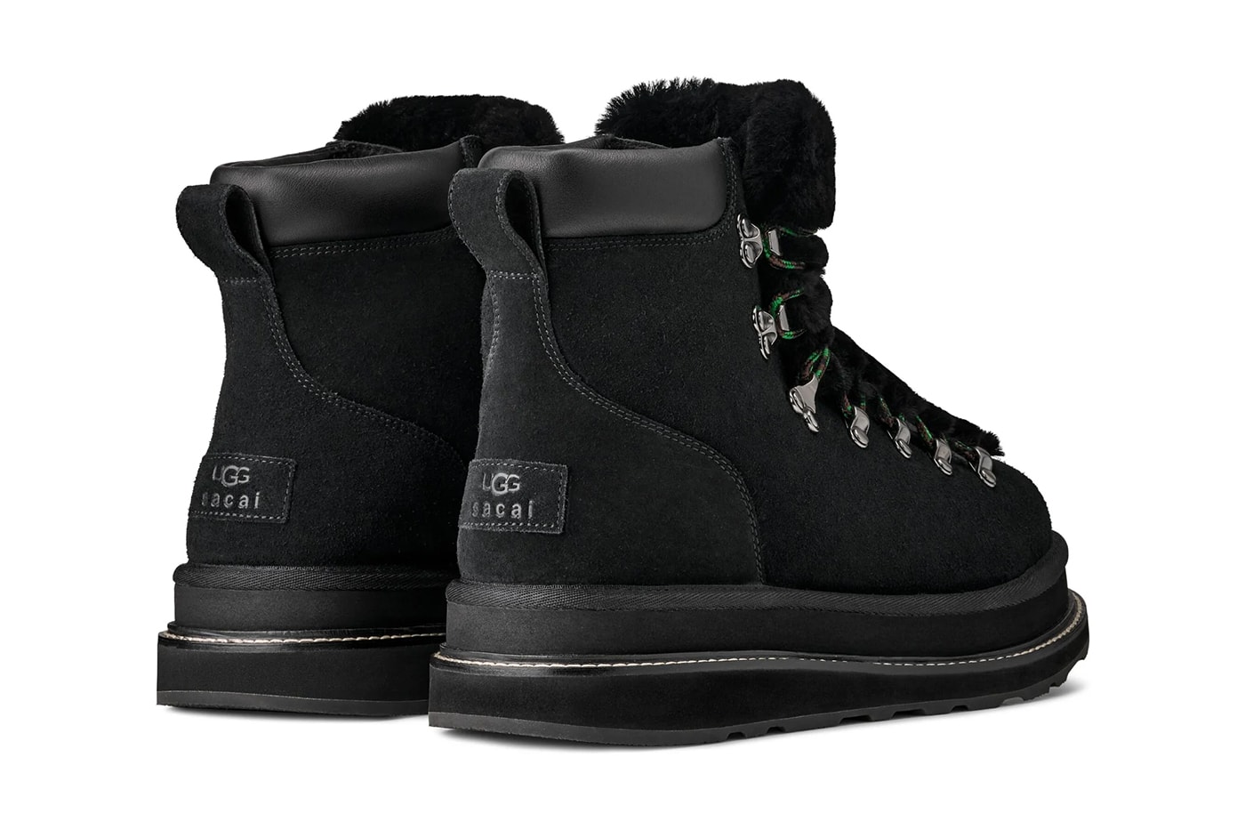UGG sacai loafer UGG sacai Hiker UGG sacai thigh-high boot Chestnut Black Release Info
