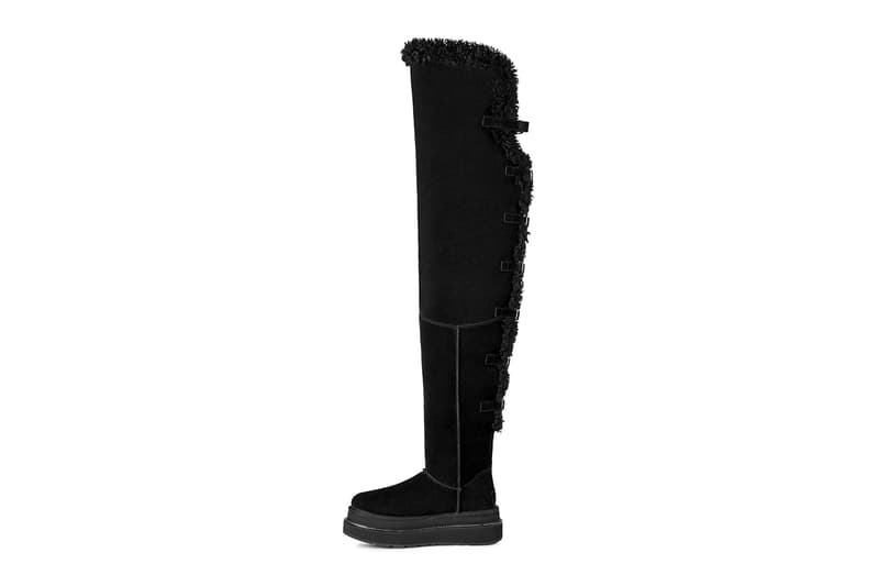 UGG sacai loafer UGG sacai Hiker UGG sacai thigh-high boot Chestnut Black Release Info