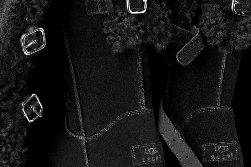 UGG sacai loafer UGG sacai Hiker UGG sacai thigh-high boot Chestnut Black Release Info