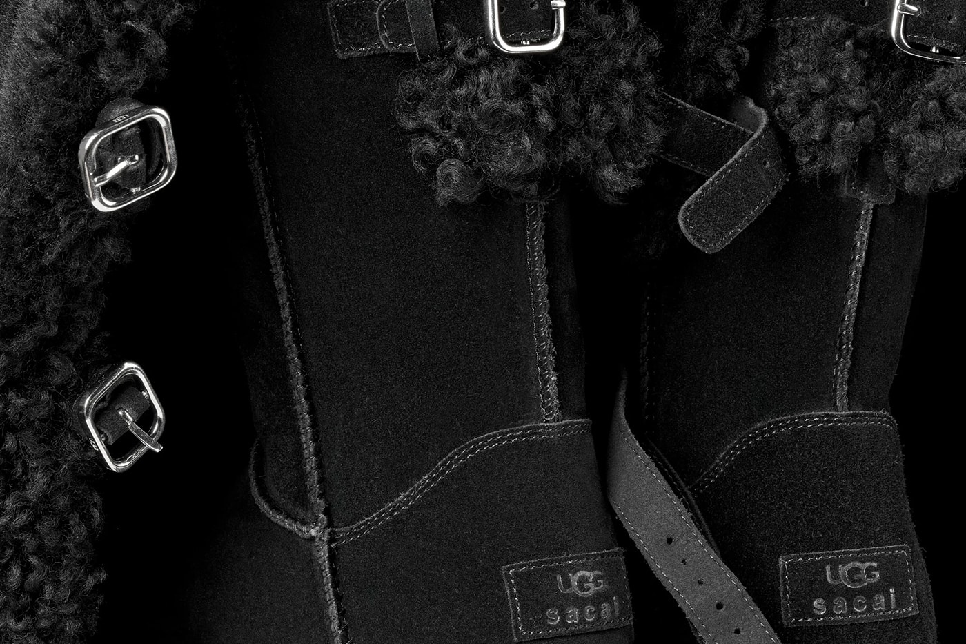 UGG sacai loafer UGG sacai Hiker UGG sacai thigh-high boot Chestnut Black Release Info