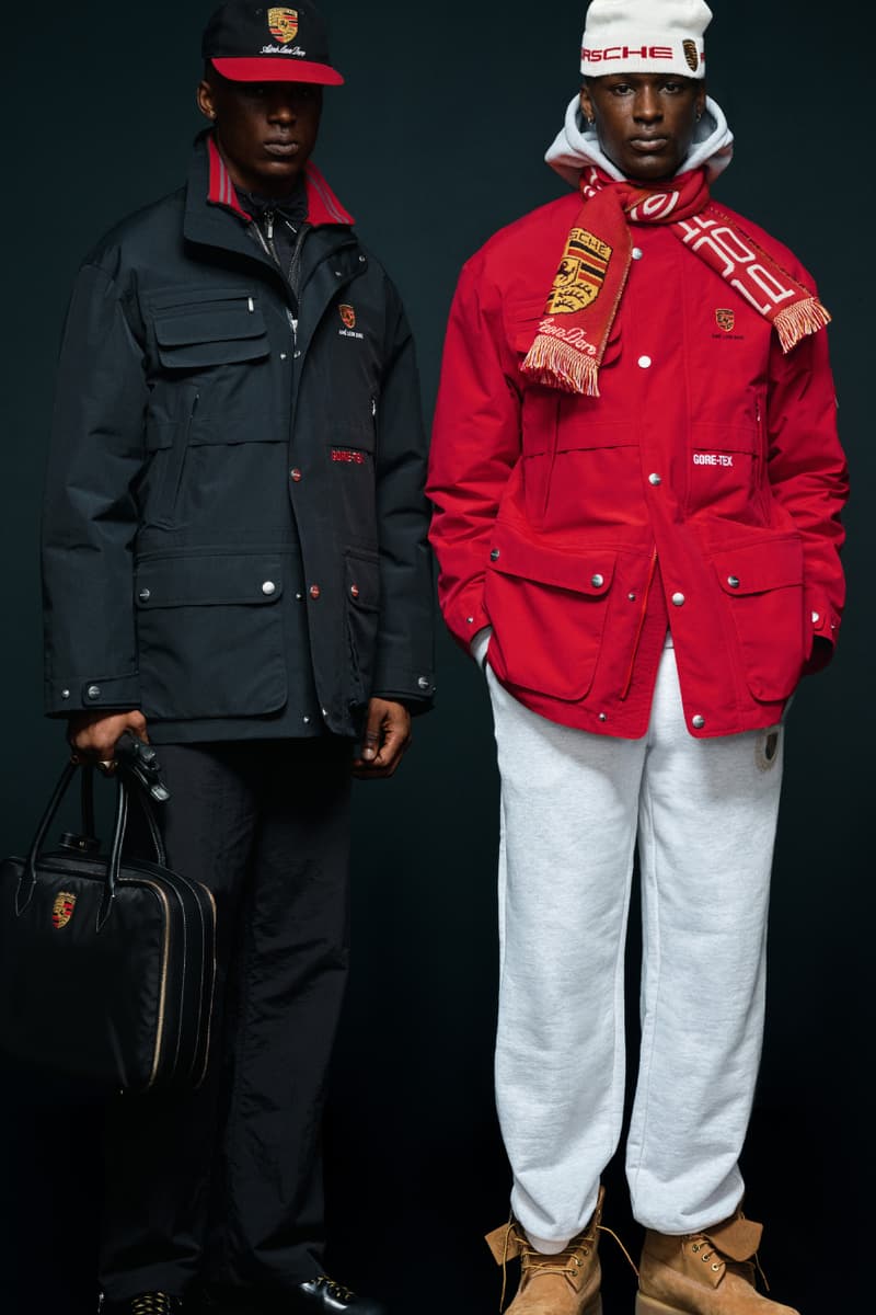 Aimé Leon Dore x Porsche FW25 Collaboration Collection gore-tex jacket nylon track quarter zip fall winter 2025