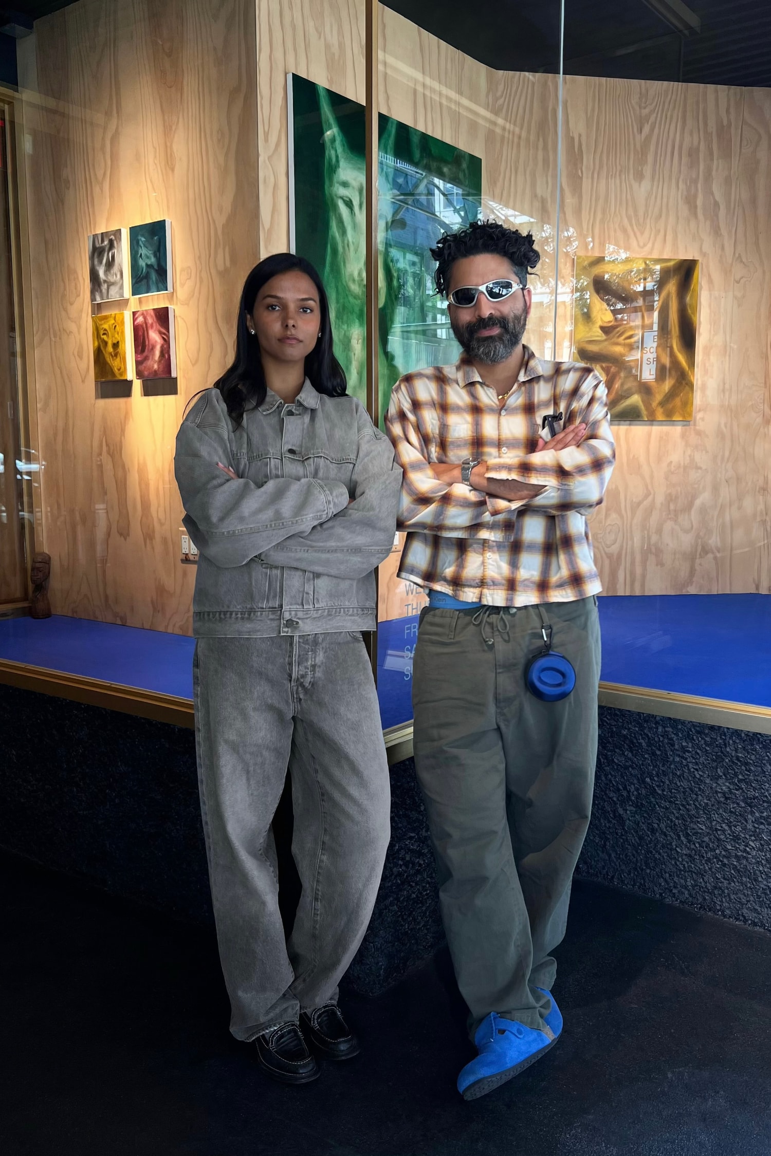 awake ny leyla fischer exhibitions artworks paintings tee collaboration t shirt