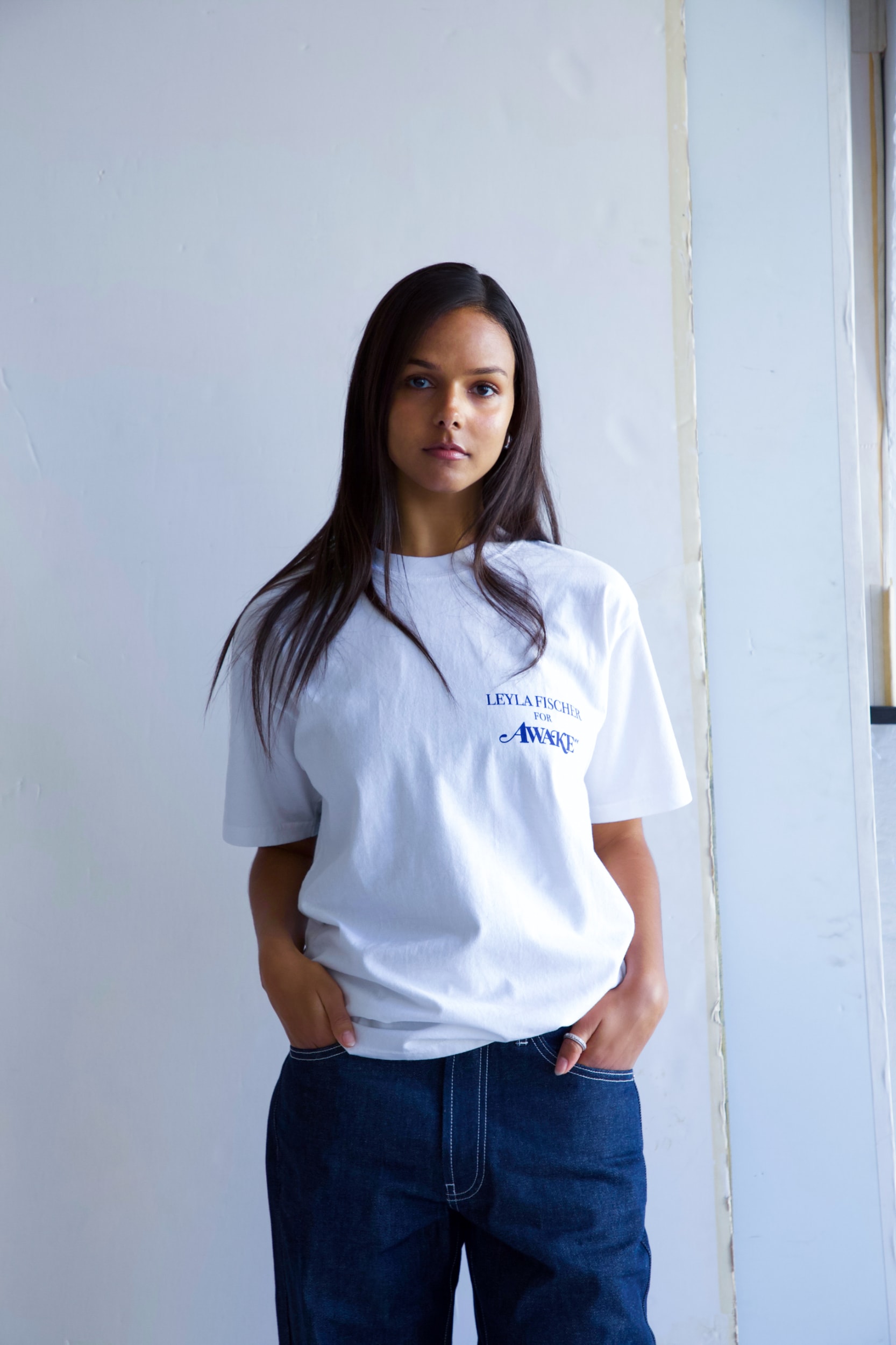 awake ny leyla fischer exhibitions artworks paintings tee collaboration t shirt