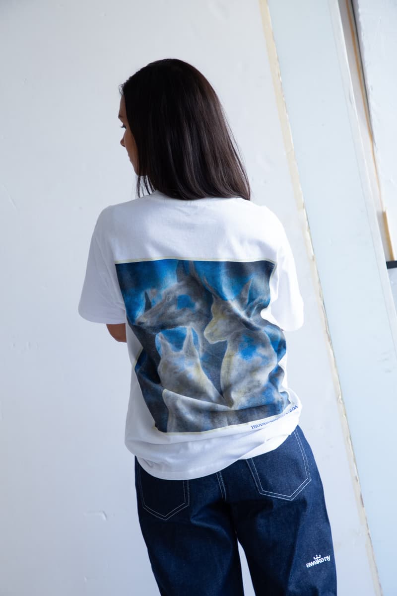 awake ny leyla fischer exhibitions artworks paintings tee collaboration t shirt