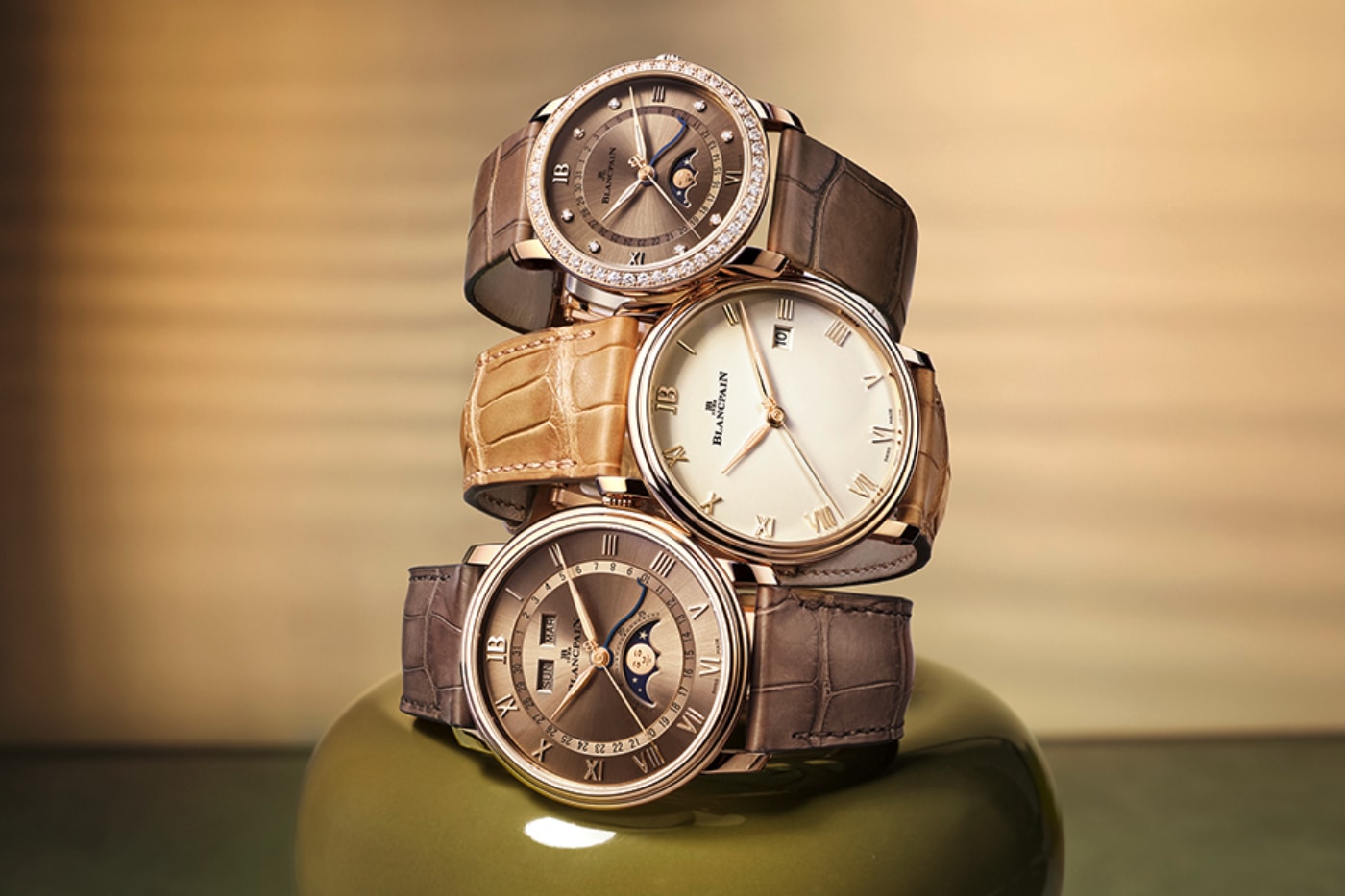 Blancpain Villeret Golden Hour Collection Info Quantième Complet Phases de Lune Ultraplate Quantième Phases de Lune 