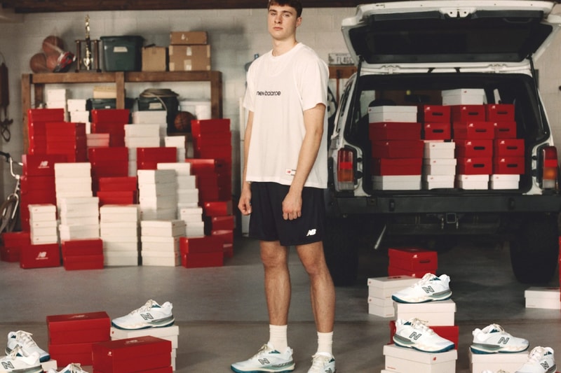 Cooper Flagg's First New Balance Shoe Has Arrived player exclusive shoe retail main green white baksetball dallas mavericks nba