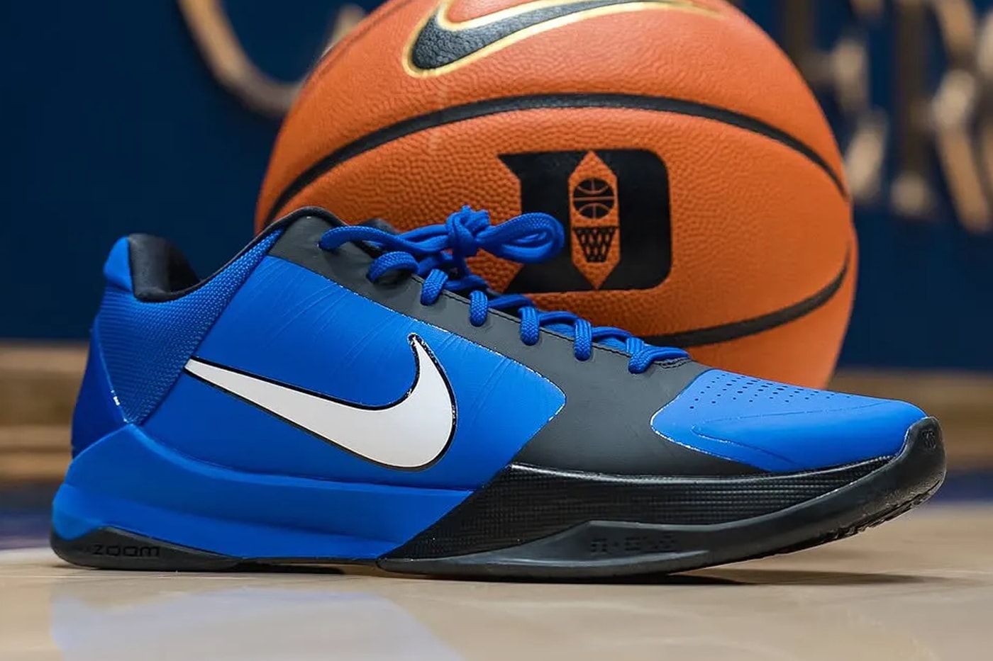 Take a Look at the Nike Kobe 5 Protro "Duke" PE duke university womens basketball team blue devil