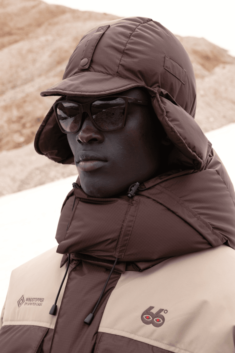 66°North and District Vision Launch Arctic-Grade Running Capsule for FW25, Two signature eyewear models – the Keiichi and Eiichi, shatterproof polycarbonate lenses, oleophobic and anti-reflective coatings, D+ Photochromic lens, Tindur Down Hat, Reykjavik Running Balaclava Top, GORE-TEX Labs Windstopper 