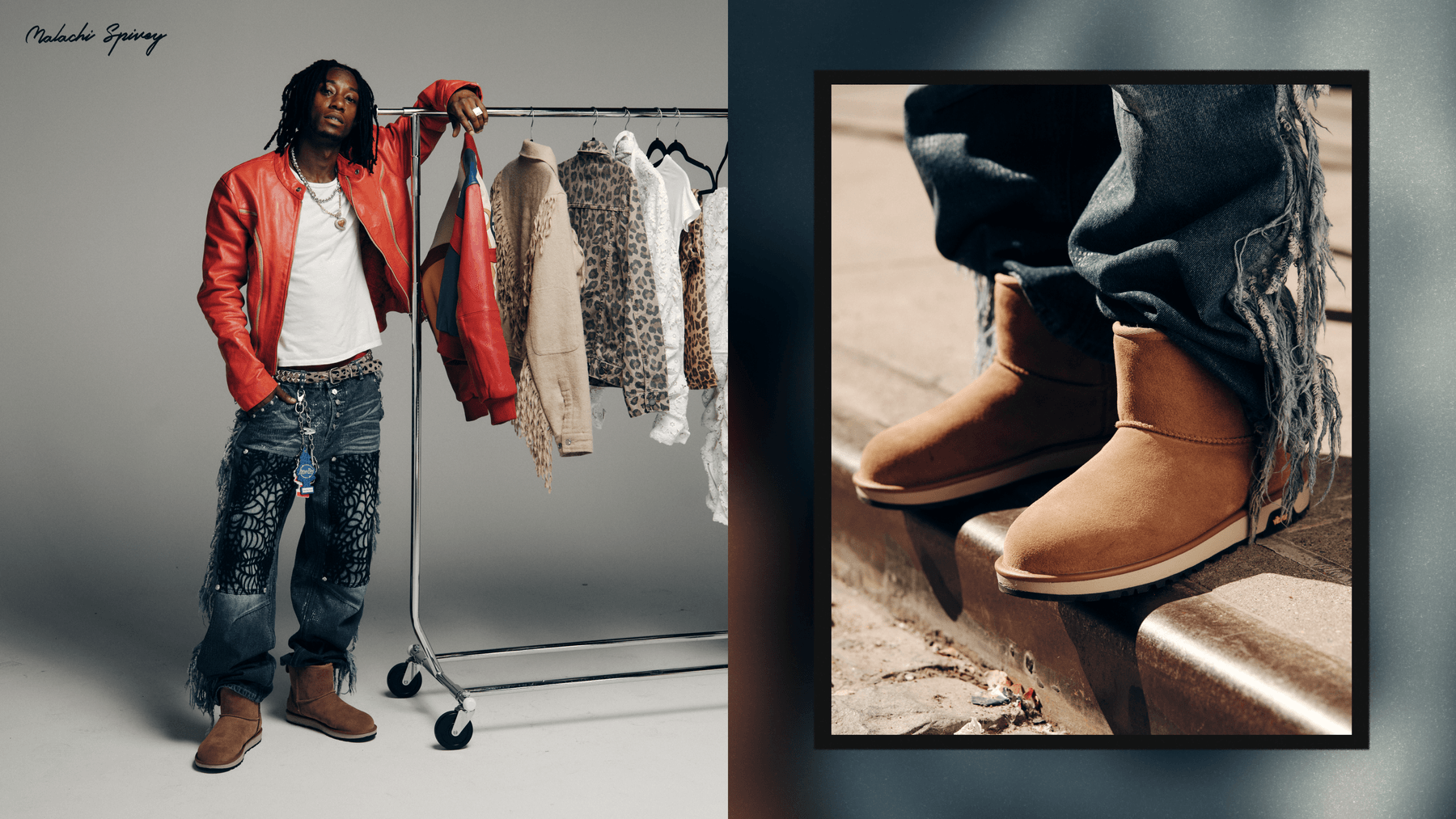 Malachai Spivey Shapeshifts in the UGG Autumn/Winter 25 Collection in NYC