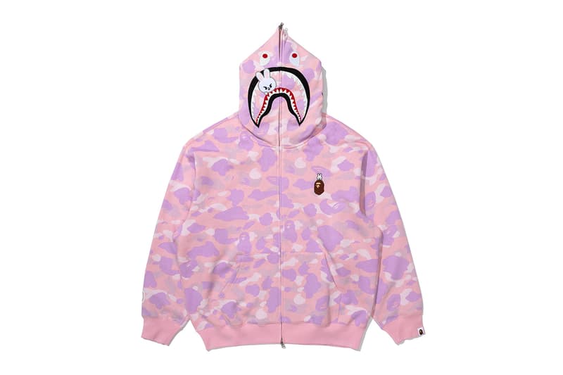 BAPE Stray Kids Collection Hoodie T-Shirt BAPE STA Metal Pin Key Ring Release Info