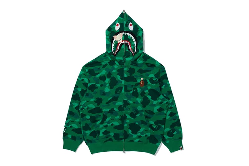 BAPE Stray Kids Collection Hoodie T-Shirt BAPE STA Metal Pin Key Ring Release Info