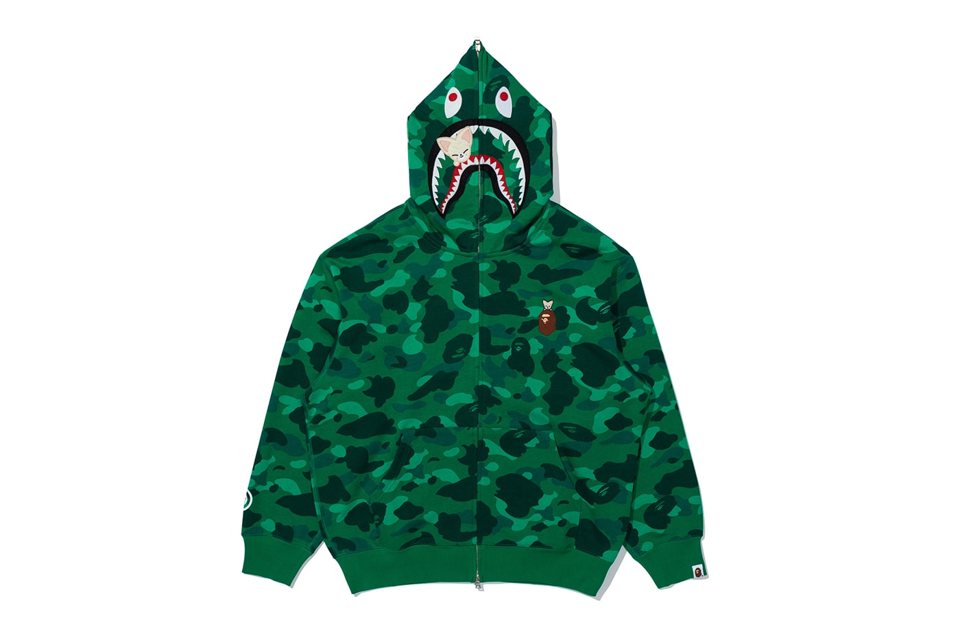 BAPE Stray Kids Collection Hoodie T-Shirt BAPE STA Metal Pin Key Ring Release Info