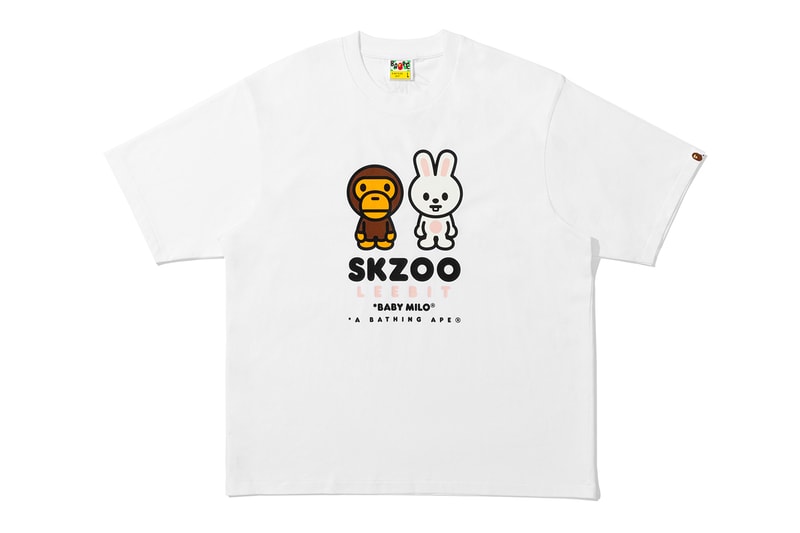 BAPE Stray Kids Collection Hoodie T-Shirt BAPE STA Metal Pin Key Ring Release Info