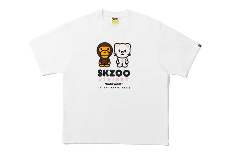 BAPE Stray Kids Collection Hoodie T-Shirt BAPE STA Metal Pin Key Ring Release Info