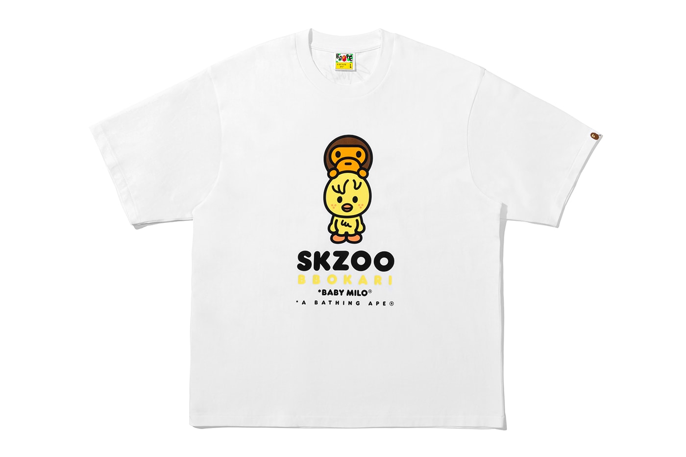 BAPE Stray Kids Collection Hoodie T-Shirt BAPE STA Metal Pin Key Ring Release Info