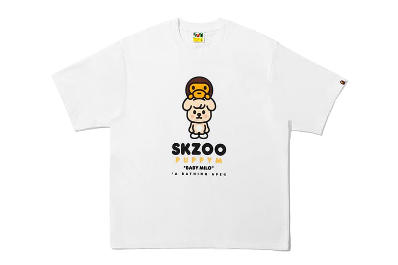 BAPE Stray Kids Collection Hoodie T-Shirt BAPE STA Metal Pin Key Ring Release Info