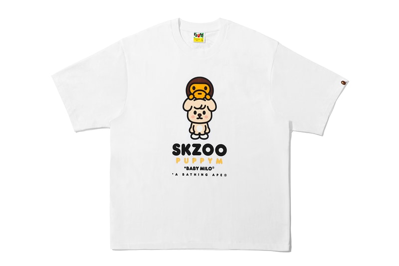 BAPE Stray Kids Collection Hoodie T-Shirt BAPE STA Metal Pin Key Ring Release Info