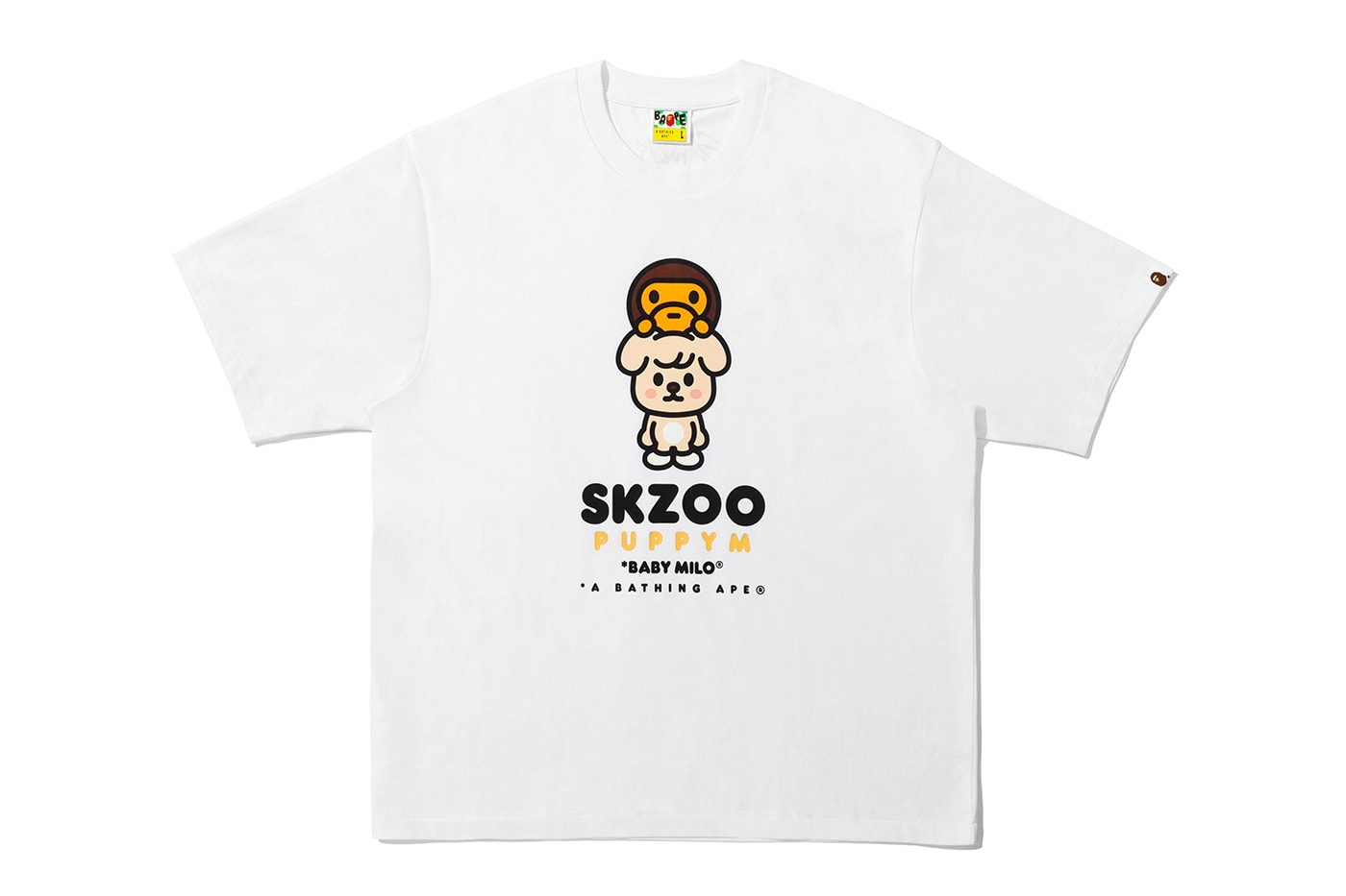 BAPE Stray Kids Collection Hoodie T-Shirt BAPE STA Metal Pin Key Ring Release Info