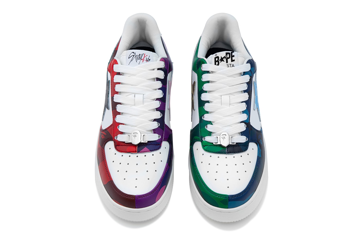 BAPE Stray Kids Collection Hoodie T-Shirt BAPE STA Metal Pin Key Ring Release Info