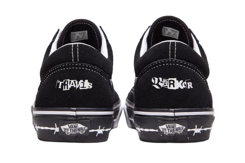 Travis Barker Vans Old Skool Black White collaboration  Release Info