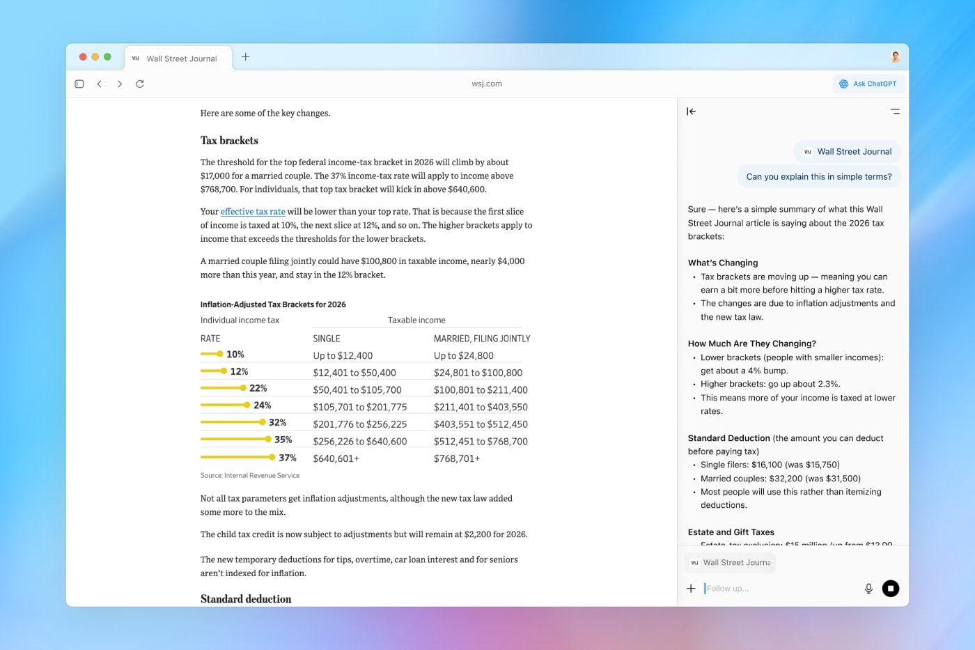 OpenAI ChatGPT Atlas browser running on Mac, highlighting the Ask sidebar, memories, and Agent Mode preview.