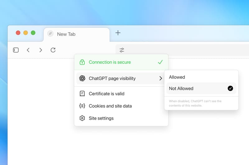 OpenAI ChatGPT Atlas browser running on Mac, highlighting the Ask sidebar, memories, and Agent Mode preview.
